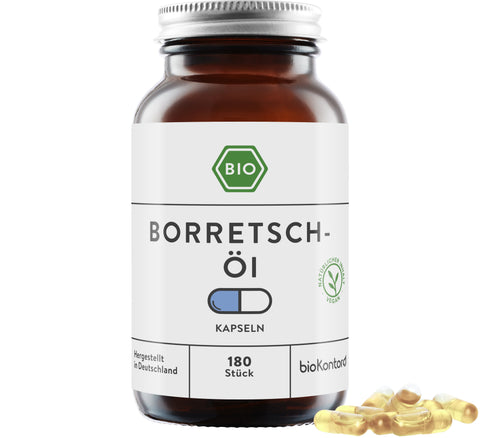 Bio Borretschöl Kapseln - vegan - bioKontor