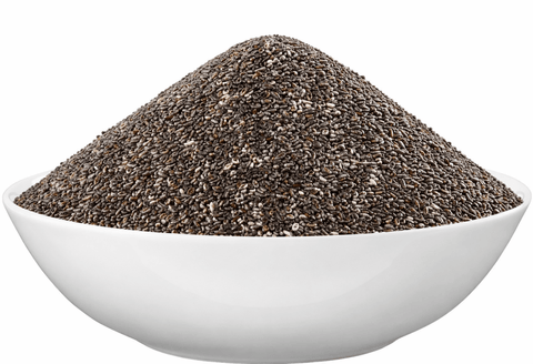 ganze bio Chia Samen von bioKontor - Produktvorschau in weißer Schale