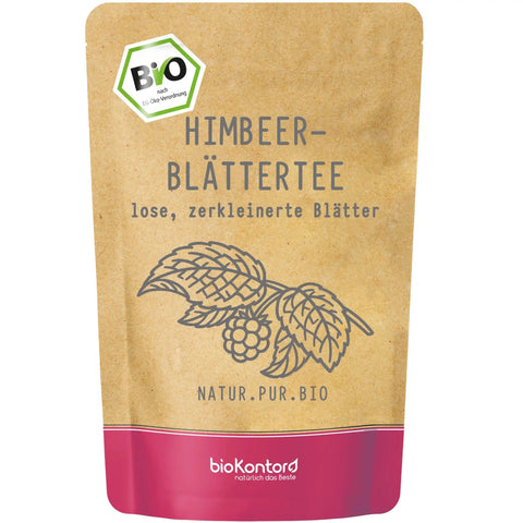 bio Himbeerblättertee lose von biokontor - Produktverpackung Vorderseite
