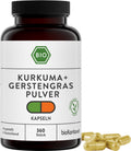 Bio Kurkuma Gerstengras Kapseln - vegan - bioKontor