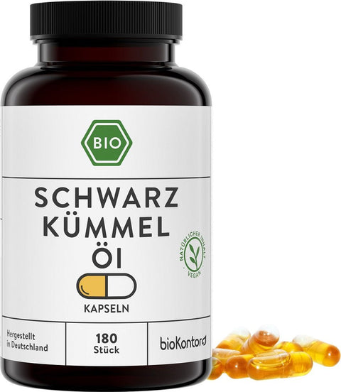 Bio Schwarzkümmelöl Kapseln - vegan - bioKontor