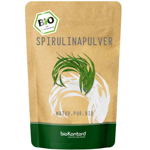 bio Spirulinapulver von bioKontor - Produktverpackung Vorderseite