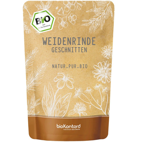 bio Weidenrinde geschnitten von biokontor - Produktverpackung Vorderseite