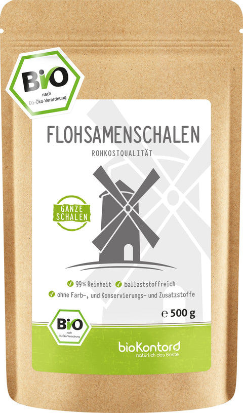 Flohsamenschalen GANZ BIO - bioKontor
