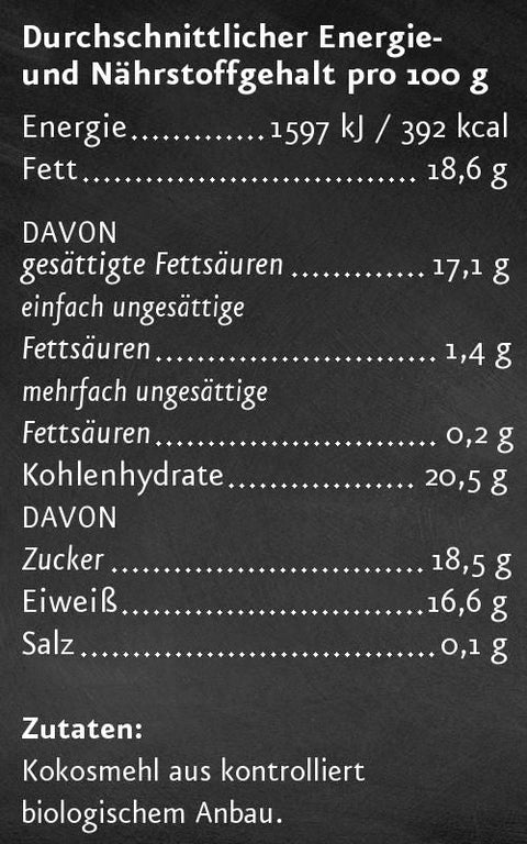 Kokosmehl teilentölt BIO 500 g - bioKontor