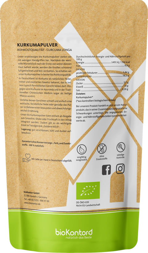 Kurkumapulver BIO - bioKontor