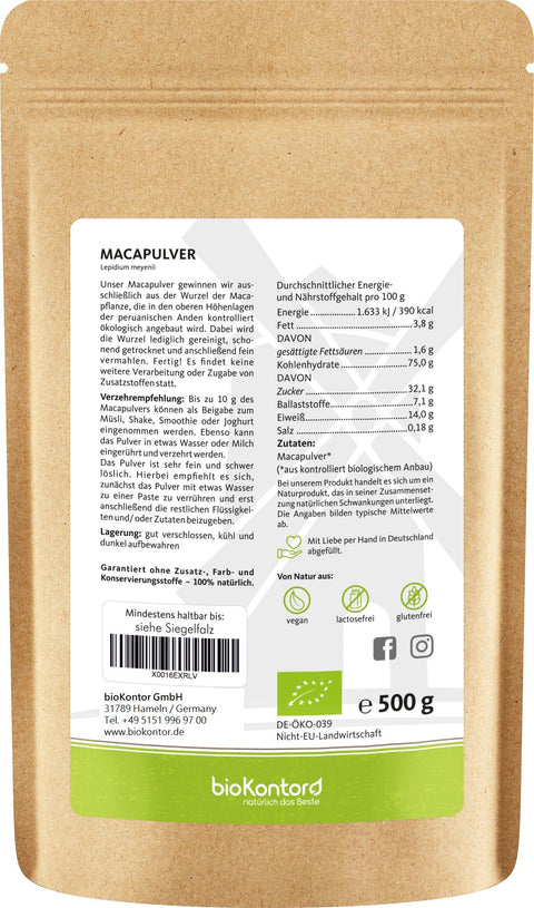 Macapulver BIO - bioKontor