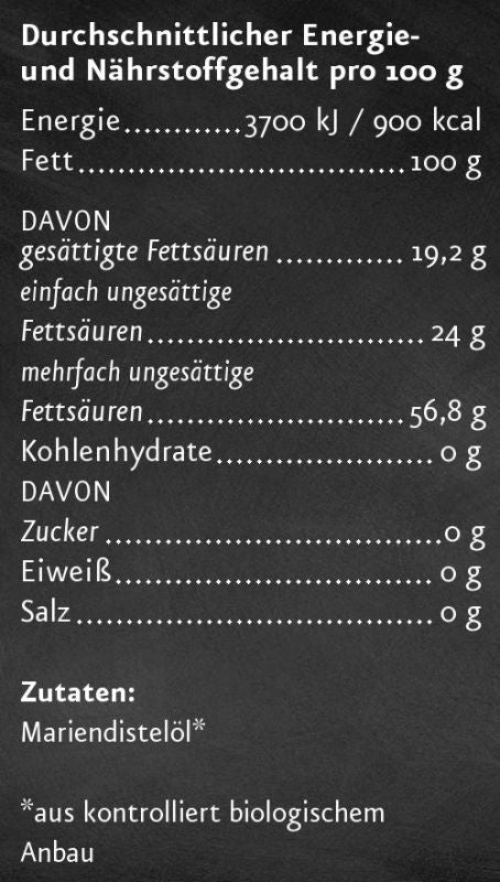 Mariendistelöl nativ BIO - bioKontor