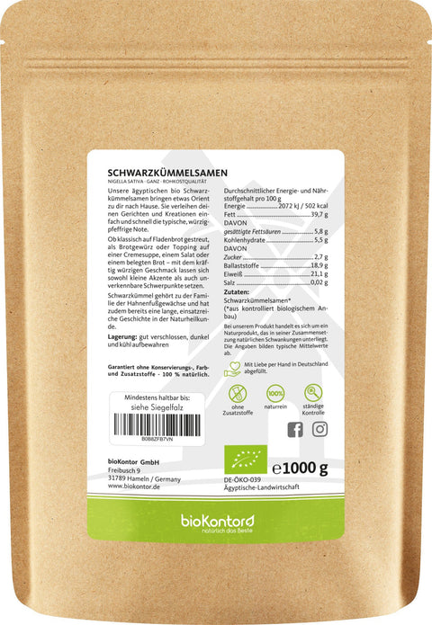 Schwarzkümmelsamen BIO - bioKontor