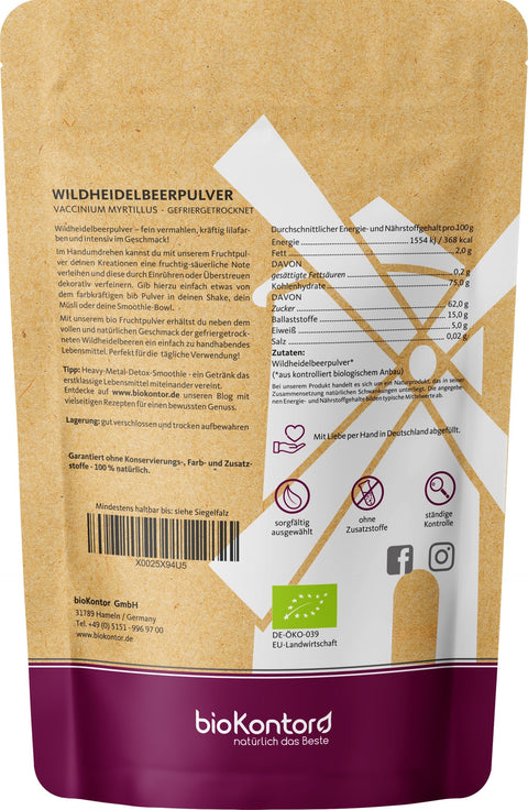 Wildheidelbeerpulver bio - bioKontor